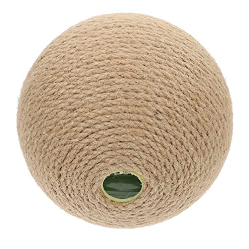 ULTECHNOVO Katze Scratcher Spielzeugkugel Katzenboden Kratzkissendecke Katze Kratzkugel Natürliche Sisal Katze Kratzer Kugel für Haustier Katze 12 cm von ULTECHNOVO