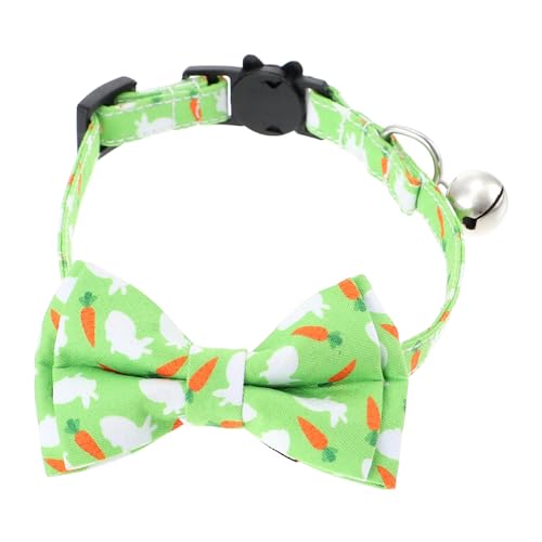 ULTECHNOVO Katzenhalsband mit Schleife für Kätzchen Verstellbar Dekorativ für Haustiere für Partys und Besondere Anlässe Grün ULTECHNOVO Katzenhalsband mit Schleife für Kätzchen Verstellbar Dekorativ für Haustiere für Partys und Besondere Anlässe Grün von ULTECHNOVO
