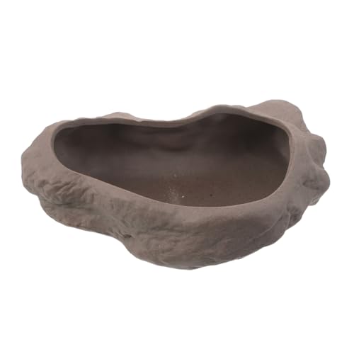 ULTECHNOVO Keramik Bonsaischale Ohne Abflussloch Für Hydrokulturpflanzen Und Sukkulenten Blumentopf Aus Kunststein Für Innenbereich Pflanzgefäß Für Bonsai Und Wasserlotus von ULTECHNOVO