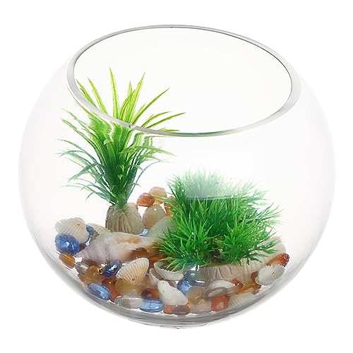 ULTECHNOVO Klarer Fischbehälter Transparentes Goldfischglas für Tischdekoration und Aquaristik für Zuhause Büro und Hochzeiten Vielseitig Einsetzbar von ULTECHNOVO
