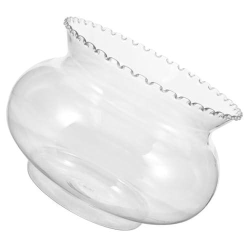 ULTECHNOVO Kleines Fischbecken Terrarienschale Bonbonschale Kleiner Fischtank Betta-schüssel Fischglas Desktop-Aquarium Betta-Panzer Beta-Bowl Beta-Tank Beta-Aquarium Transparent Plastik von ULTECHNOVO