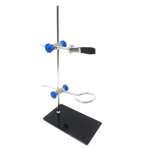 ULTECHNOVO Laborunterstützungsstand Laborunterstützungsstand Chemie Labor Stand Set Flask Klemmständer Metall Labor Laborklemme von ULTECHNOVO
