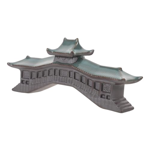 ULTECHNOVO Miniatur-pavillon-Figur Für Aquarium-Dekoration Für Schreibtisch Simulationsbrücke Als Bonsai-Zen-dekor Kleines Pagodenmodell Für Aquarium-Ornamente Mikro-landschaftsdekor Mit von ULTECHNOVO