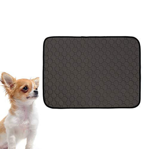 ULTECHNOVO Pet Pee Pads Waschbare Pee Pads Wasserabsorptionsmatte für Hunde Wiederverwendbare Pet Training Pads Dog Pee Pad Pet Toilettenmatte Haustierbedarf für Hundewelpen (Grau) von ULTECHNOVO