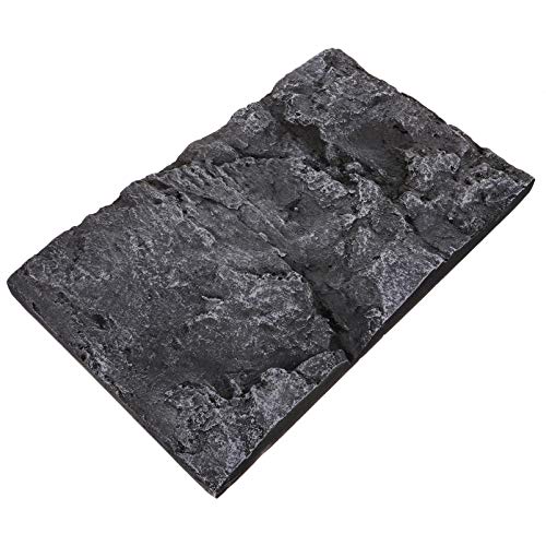 ULTECHNOVO Schwarzes Akzentdekor Dekoration Bord Rock Terrarium 3D Tank Lebensraum Wand Terrarium Zubehör Für Bartagame Schildkröte Aquarium Aquarium Aquarium Aquarium Dekoration Käfigzubehör von ULTECHNOVO