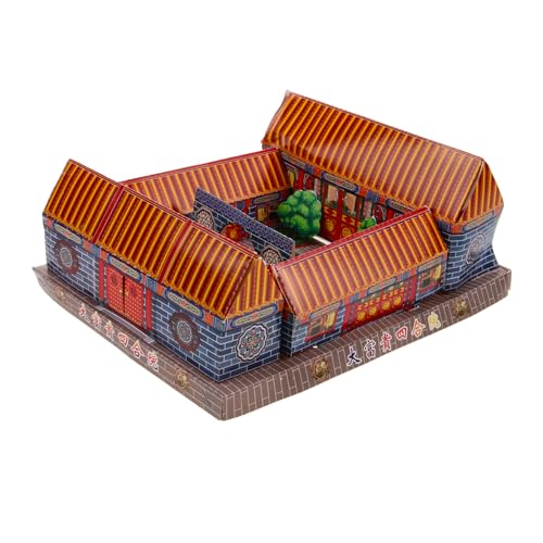 ULTECHNOVO Rollenspiel-Display Aus Papier Für Ahnenverehrung Papiervilla Tradition Modellhaus Für Feste Dekoration Für Beerdigungen Skulptur Für Geisterfeste von ULTECHNOVO