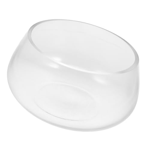 ULTECHNOVO Rundes Aquarium für Kleinfische Transparentes Tischfischbecken ohne Deckel für Goldfische und Betta Fische Design für Heimdekoration und Hydrokultur von ULTECHNOVO