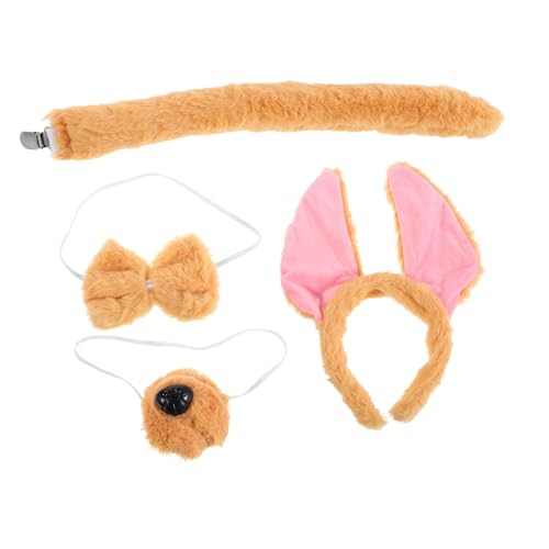 ULTECHNOVO Weiches Plüsch Hunde Ohren Haarreif Set mit und Fliege Cartoon Welpen Kostüm Zubehör für Frauen Erwachsene Leichter Tierkopfschmuck für Halloween Karneval Verkleidung ULTECHNOVO Weiches Plüsch Hunde Ohren Haarreif Set mit und Fliege Cartoon Welpen Kostüm Zubehör für Frauen Erwachsene Leichter Tierkopfschmuck für Halloween Karneval Verkleidung von ULTECHNOVO