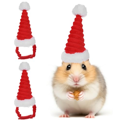 ULTECHNOVO Weihnachtsmütze für Hamster, Rot von ULTECHNOVO