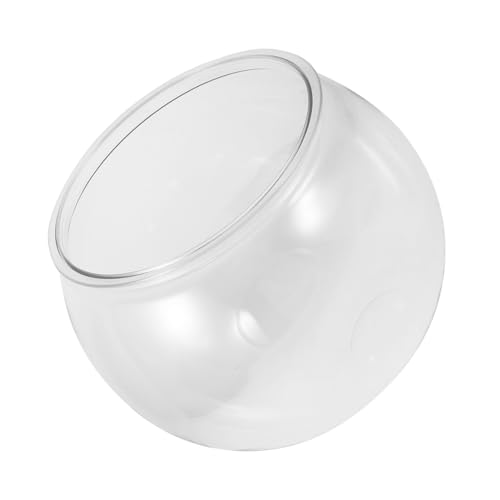 ULTECHNOVO großes Fischglas Terrarienschale Kleiner Fischtank Betta-Fischschale Aquarienschale Büro-Schreibtisch-Aquarium Fischglas-Terrarium Beta-Aquarium Plastik Transparent von ULTECHNOVO