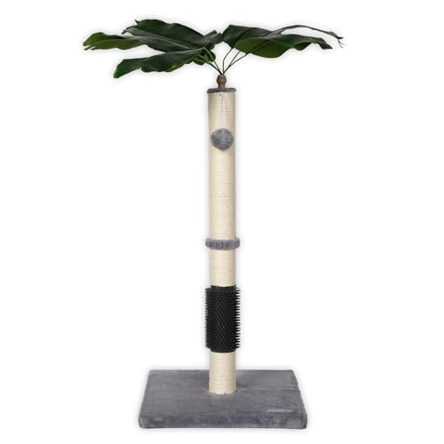 ULTRALARK Kratzbaum für Katzen, 80 cm, mit hochwertigem Sisalseil, niedlicher Katzenbaum mit schwingendem und springendem Ballspielzeug für kleine Katzen (Paradise) von ULTRALARK