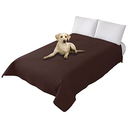 UNBBRRL wasserdichte Decke, Hund Bettdecke Decken, rutschfeste GroßE Decke, Wiederverwendbar, Inkontinenzunterlage FüR Haustiere Hund Katze (Weizengras Kaffee,2XL) von UNBBRRL