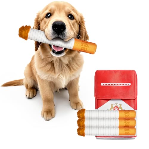 UNEEDE Interaktives Plüsch-Spielzeug mit Leckerli-Box, 3er-Pack, langlebige Quietschstäbe für kleine, mittelgroße und große Hunde, lustiger Geburtstag von UNEEDE
