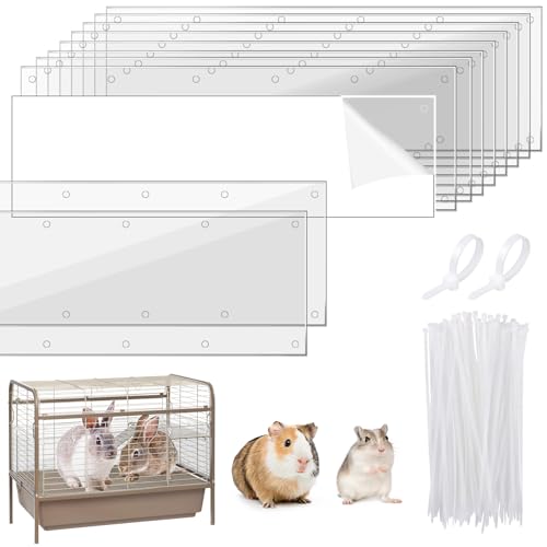 UNIFAMILY 10 Stück Haustier-Käfig-Schutzfolie, transparent, Seitenfutter, 35,6 x 11,4 cm, Anti-Urin-Spritzfolie für Frettchen, Kaninchen, Urin-Schutzfolie, Ratten, Tiere, Nation, Käfigeinlagen UNIFAMILY 10 Stück Haustier-Käfig-Schutzfolie, transparent, Seitenfutter, 35,6 x 11,4 cm, Anti-Urin-Spritzfolie für Frettchen, Kaninchen, Urin-Schutzfolie, Ratten, Tiere, Nation, Käfigeinlagen von UNIFAMILY