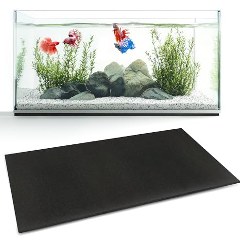 UNIFAMILY Aquarium-Nivelliermatte, 60,8 l Aquarium-Matte zur Stoßdämpfung, 63,5 x 33 cm, wasserdicht, komprimierbare Neoprenmatte, schwere Stützkissen, rutschfeste Aquarium-Bodenpolster von UNIFAMILY