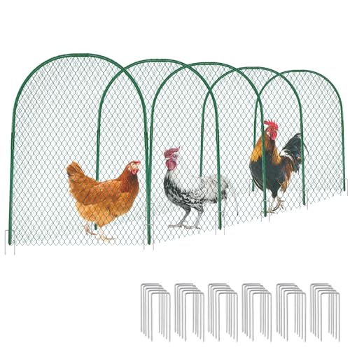 UNIFAMILY Hühnertunnel, Hühnerstallgehege, 390 x 78 cm, Hühnertunnel für den Hof, einfache Installation, geeignet für Hühner, Enten, Kaninchen von UNIFAMILY