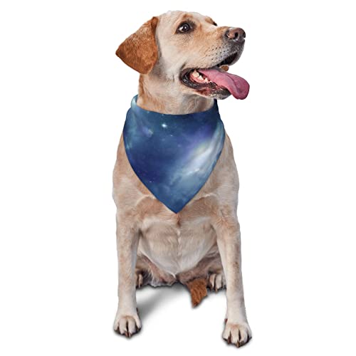 Galaxy bedrucktes dreieckiges Bandana verstellbarer Haustier-Schal, waschbares Halstuch für kleine, mittelgroße und große Hunde und Katzen von UNIOND
