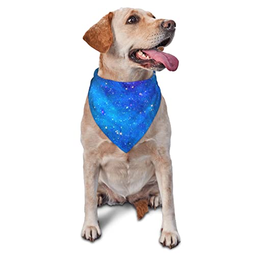 Galaxy bedrucktes dreieckiges Bandana verstellbarer Haustier-Schal, waschbares Halstuch für kleine, mittelgroße und große Hunde und Katzen von UNIOND