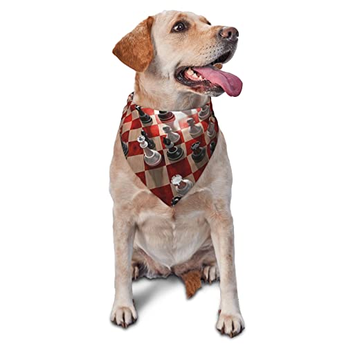 International Halstuch, bedruckt, dreieckig, verstellbar, waschbar, für kleine, mittelgroße und große Hunde und Katzen von UNIOND