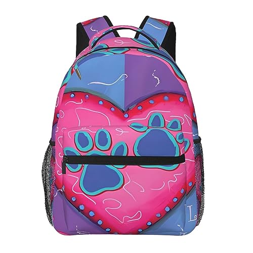 Rucksack mit Hundepfotenabdruck, leicht, für Outdoor-Sport, Arbeit, Reisen, Laptop-Tasche Rucksack mit Hundepfotenabdruck, leicht, für Outdoor-Sport, Arbeit, Reisen, Laptop-Tasche von UNIOND