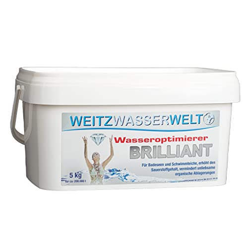 Brilliant Wasseroptimierer – Teichklar für Gartenteich, Schwimmteich, Badesee oder Fischteich - Teichzubehör für erhöhte Wasserqualität - Teichklärer mit Synergieeffekt - 5 kg für bis zu 200.000 l von UNIPOND