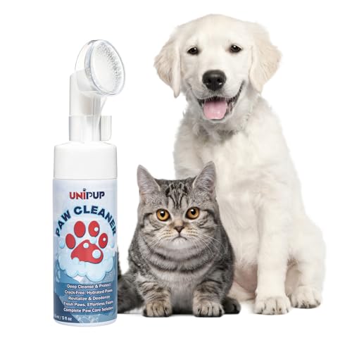 UNIPUP Hundepfotenreiniger Schaum, Pfotenreiniger für Hunde und Katzen, Pfotenfeuchtigkeitscreme, kein Ausspülen Hundeshampoo, parfümfrei, Hundefüße Reiniger, 150 ml UNIPUP Hundepfotenreiniger Schaum, Pfotenreiniger für Hunde und Katzen, Pfotenfeuchtigkeitscreme, kein Ausspülen Hundeshampoo, parfümfrei, Hundefüße Reiniger, 150 ml von UNIPUP