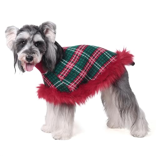 UNIPUP Hundepullover, Umhang aus Perlbaumwolle, Bouclé-Garn, Welpenpullover, Kaltwettermantel, Strickwaren für kleine Hunde, klassischer Rollkragen, dicke Hundekleidung mit dickem Flaum DS-DP01L UNIPUP Hundepullover, Umhang aus Perlbaumwolle, Bouclé-Garn, Welpenpullover, Kaltwettermantel, Strickwaren für kleine Hunde, klassischer Rollkragen, dicke Hundekleidung mit dickem Flaum DS-DP01L von UNIPUP