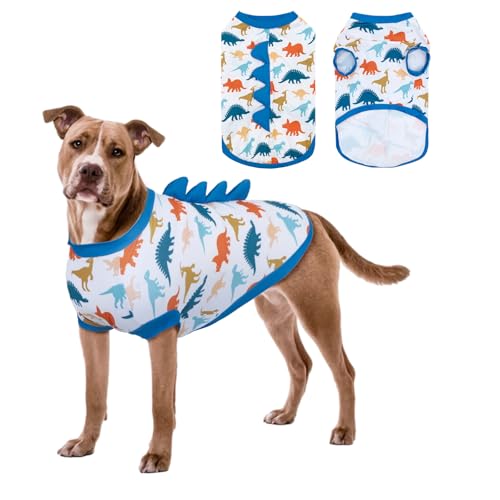 UNIPUP U-COSBX02M Sonnenschutz-Hunde-Shirt, ärmellos, kühlende Weste für mittelgroße Hunde und Jungen, schnelltrocknendes Haustier-T-Shirt mit lustigen Dinosaurier-Hörnern, UV-Schutz, atmungsaktive UNIPUP U-COSBX02M Sonnenschutz-Hunde-Shirt, ärmellos, kühlende Weste für mittelgroße Hunde und Jungen, schnelltrocknendes Haustier-T-Shirt mit lustigen Dinosaurier-Hörnern, UV-Schutz, atmungsaktive von UNIPUP