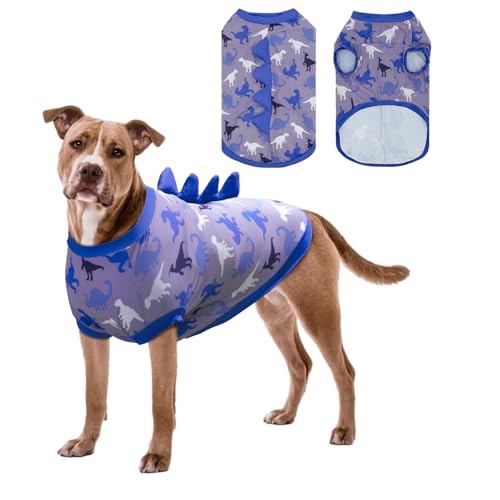 UNIPUP U-COSBX03L Sonnenschutz-Hunde-Shirt, ärmellos, kühlende Weste für große Hunde und Jungen, schnelltrocknendes Haustier-T-Shirt mit lustigen Dinosaurier-Hörnern, UV-Schutz, atmungsaktive UNIPUP U-COSBX03L Sonnenschutz-Hunde-Shirt, ärmellos, kühlende Weste für große Hunde und Jungen, schnelltrocknendes Haustier-T-Shirt mit lustigen Dinosaurier-Hörnern, UV-Schutz, atmungsaktive von UNIPUP