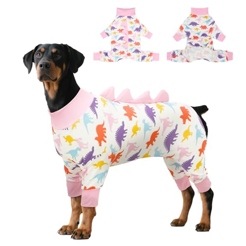 UNIPUP U-COSP04XXL Hunde-Pyjama, Einteiler für große Hunde, kein Ausfallen und Lecken, nach Operationen, Erholung, aus weichem Material, dehnbar von UNIPUP