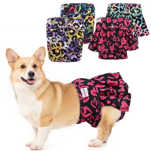 UNIPUP U-WWDQB02M Windeln für Hündinnen, wiederverwendbar, kein Schwanzloch, waschbar, für Hündinnen, Frenchie, Französische Bulldogge, Boston Terrier, ohne Schwanz, 2 Stück UNIPUP U-WWDQB02M Windeln für Hündinnen, wiederverwendbar, kein Schwanzloch, waschbar, für Hündinnen, Frenchie, Französische Bulldogge, Boston Terrier, ohne Schwanz, 2 Stück von UNIPUP