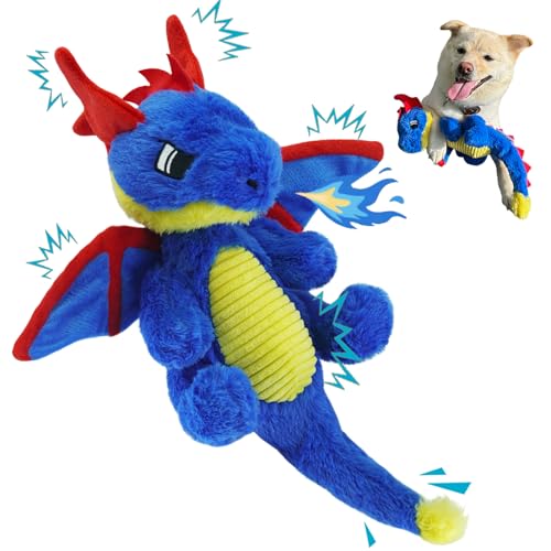 UNIQUBOX Weiches Hundespielzeug – Interaktives Hundespielzeug mit Quietschelement, langlebiges und robustes Kauspielzeug für kleine und mittelgroße Hunde, überraschendes Kauspielzeug für Welpen und von UNIQUBOX