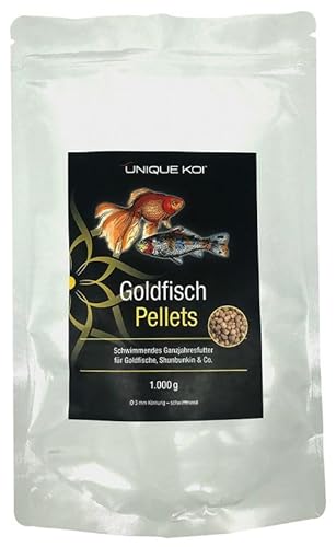 Unique Koi Goldfisch Pellets Ø 3 mm 15 kg | BiotopfischFutter Fischfutter Koifutter, Winterfutter, Schwimmfutter, Herbstfutter von UNIQUE KOI