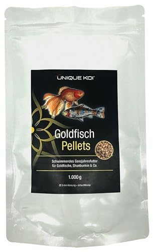 Unique Koi Goldfisch Pellets Ø 3 mm 15 kg | BiotopfischFutter Fischfutter Koifutter, Winterfutter, Schwimmfutter, Herbstfutter von UNIQUE KOI