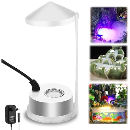 UNISOPH Ultraschall Vernebler, 24v Nebelmaschine Mini Mit 12 Led Fogge, Ultraschallvernebler,Ultraschall Nebler Geeignet Für Teiche, Aquarien, Gärten, Halloween-Kürbisse Und Hexentöpfe von UNISOPH