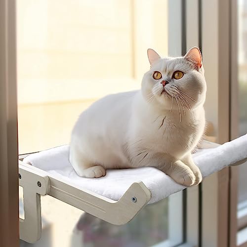 Fenster montiert Katzenbett für Indoor-Katzen, beschwert bis zu 40lb, Sicherheit, platzsparend, einfach zu montieren von UNOSEKS