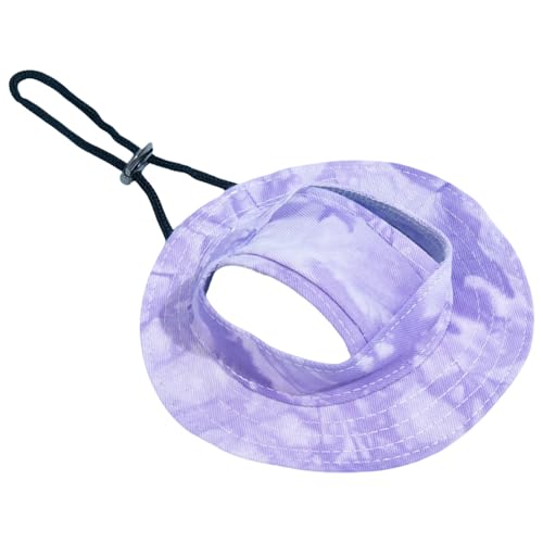 Atmungsaktiver Kopfbedeckungs-Sonnenhut für kleine Haustiere, Hunde, Katzen, breite Krempe, heißes Wetter, Outdoor-Zubehör, Haustier-Sonnenhut für Hunde und Katzen von UNTERING