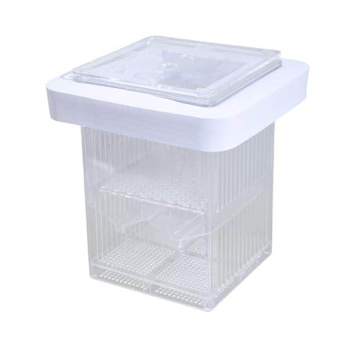 FishTank Brutkasten für Aquarium, kleine Zuchtbox, transparent, Isolation, Schlüpfbox, doppellagig, Acryl, doppellagig, Fischbrutkasten von UNTERING