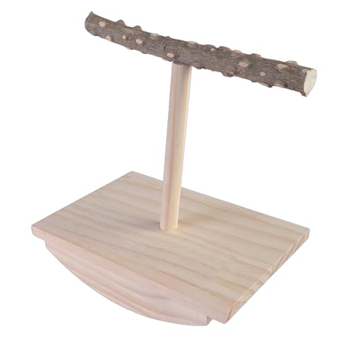 Spielständer für Papageien aus Massivholz, für Vögel, Spielplätze, Papageien, Turnhalle für Tischplatten oder Käfige, Spielzeugständer Spielständer für Papageien aus Massivholz, für Vögel, Spielplätze, Papageien, Turnhalle für Tischplatten oder Käfige, Spielzeugständer von UNTERING