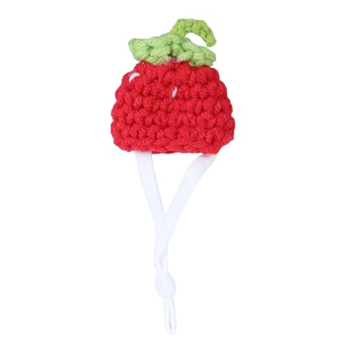 Strickmütze für kleine Haustiere, für Halloween, Hamster, Geburtstagsparty, für Vögel, verstellbarer Riemen, Kostüm, Vogelhut Strickmütze für kleine Haustiere, für Halloween, Hamster, Geburtstagsparty, für Vögel, verstellbarer Riemen, Kostüm, Vogelhut von UNTERING