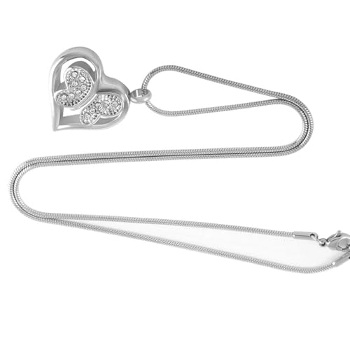 UNTERING Haustier-Asche-Halskette, Medaillon, Halskette für Tiere, Mutter, Medaillon für Asche/Haare, geschnitzte Herzasche/Haare, Gedenkschmuck, Verlust von UNTERING