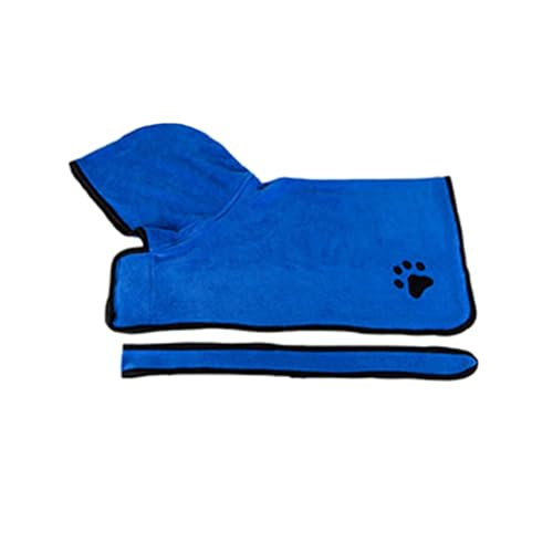 UNTERING Verstellbarer Bademantel mit Kapuze für Hunde, super abgeschrägtes Mikrofaser-Haustier-Badetuch, bequemes Welpentuch für alle Rassen, Haustier-Bademantel UNTERING Verstellbarer Bademantel mit Kapuze für Hunde, super abgeschrägtes Mikrofaser-Haustier-Badetuch, bequemes Welpentuch für alle Rassen, Haustier-Bademantel von UNTERING