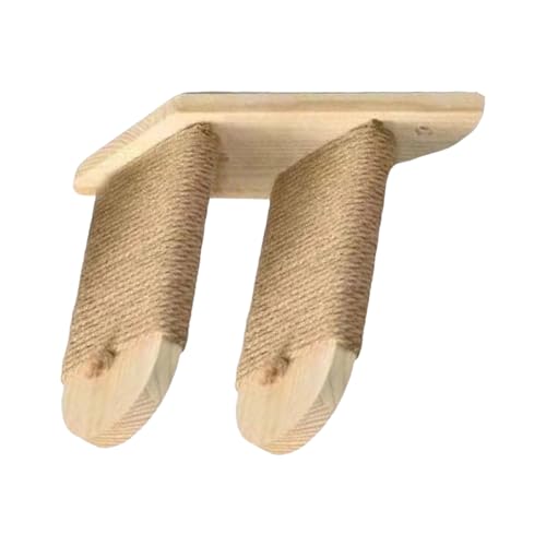 Wandmontierte Leiter aus Naturholz, vertikales Kletterspielzeug für Haustiere im Innenbereich und platzsparende Häuser, Katzen, Kletterregale von UNTERING
