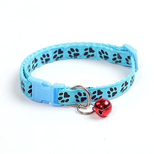Easy Wear Katzen Hund Haustier Halsband mit Glocke Verstellbare Schnalle Hundehalsband Katzen Welpen Haustier Zubehör Kleiner Hund Chihuahua Name (Grün) von UOHUFIDABFD