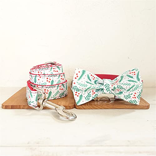 Einzigartiges Design, modische Fliege, handgefertigte Gravur, Hundehalsband und Leine, Set mit Fliege (Halsband, Leine, Fliege, klein) von UOHUFIDABFD