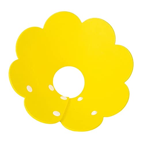 Flower Shaped Cats Recovery Halskette für Kitten Puppy (Gelb, S) von UOHUFIDABFD