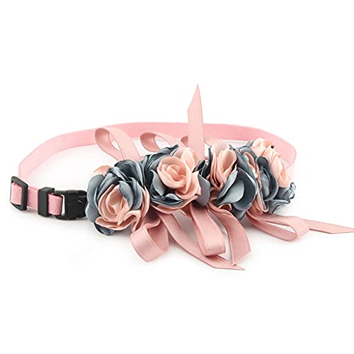 Hochzeit Blume Haustier Halsband Prinzessin Katzen Kleine Halskette Hundehalsband Welpen Haustier Halsbänder Fellpflege Zubehör Heiratsparty (grün klein) von UOHUFIDABFD