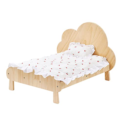 Katzenbett aus Massivholz, einfaches und bequemes Katzenstreu, Hundebett, warm, Winter, Kätzchen, Haustierzubehör von UOHUFIDABFD