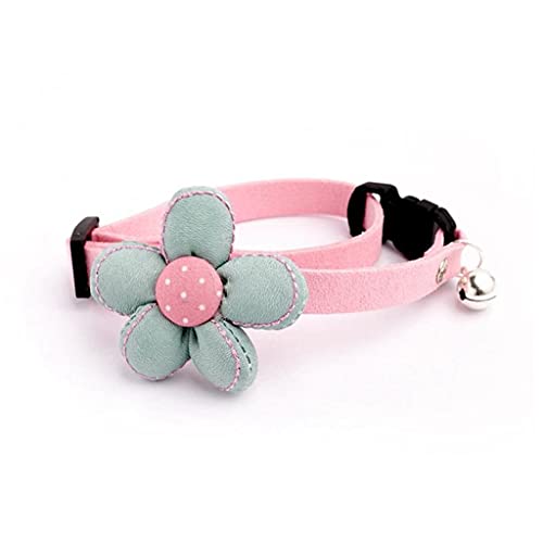 Katzenhalsband, kreative Blume, Glocke, Dekoration, verstellbar, Haustierhalsband, Hundehalsband, Kleidung, Zubehör, Haustierbedarf (Farbe 1) von UOHUFIDABFD