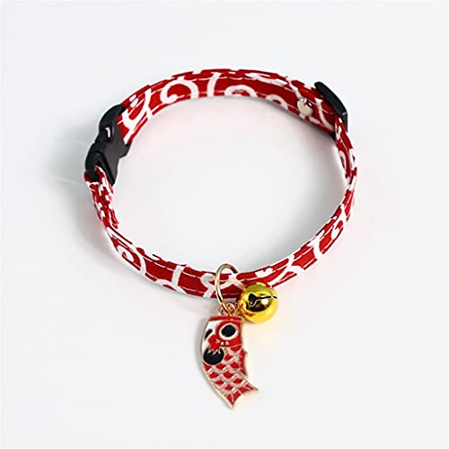 Niedliches Halsband für Katzen, Haustiere, mit Glocke, Katzenhalsband, verstellbar, für Sicherheitskätzchen, für Katzen, Welpen, Hunde (Farbe 3) von UOHUFIDABFD